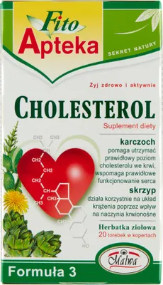 Obrázok produktu pre Fito Apteka doplnok stravy cholesterol bylinný čaj 40 G (20 X 2 G)