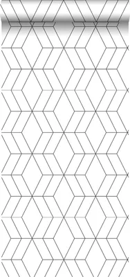 Zdjęcie produktu dla Walls4You Tapeta linie graficzne czarno-białym - 935327 - 0,53 x 10,05 m