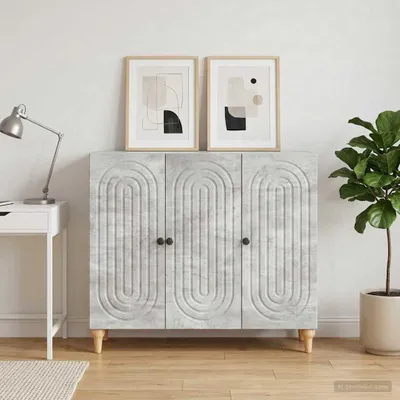 Immagine prodotto di Credenza vidaXL grigio cemento 89 x 34,5 x 80 cm in materiale composito