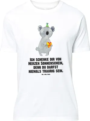 Produktbild von Mr. & Mrs. Panda Größe XL T-Shirt Koala Geschenk - Weiß - Geburtstag, Party, mit Spruch, Tshirt, Shirt