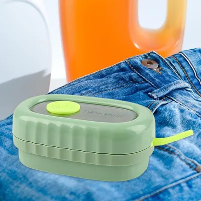 Produktbild von Bürste mit Seifenspender für Schuhe, Kleidung, Möbel, Auto, Teppiche, Badezimmer und Polster