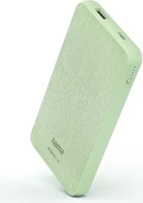 Produktbild von Hama Power Pack Fabric 10 10000mAh, Smoke Green