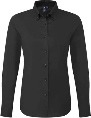 Image de Premier - Chemise de cérémonie "Supreme" pour femme Manches longues PC7804 (5XL) (Noir)