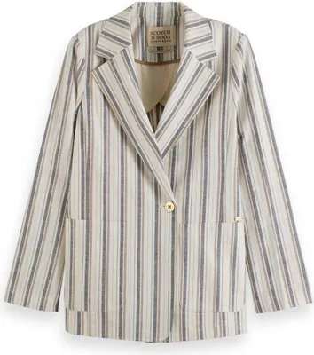Produktbild von Scotch & Soda Polyester Linen Blend Blazer Beige XS Frau Beige XS