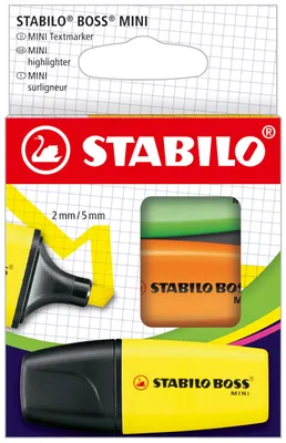 Immagine prodotto di STABILO 07/3-2-02 STABILO evidenziatore BOSS MINI, scatola da 3