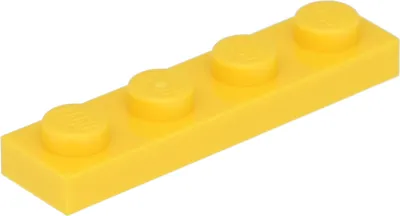 Produktbild von LEGO: 50 Stück Platte 1x4 in Gelb