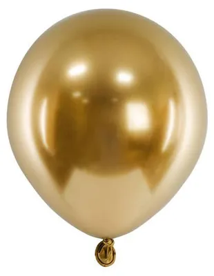 Immagine prodotto di ChromePalloncini in lattice lucidi, oro, 12 cm, 50 pezzi.