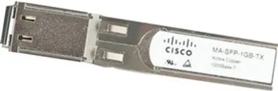 Produktbild von Cisco MA-SFP-1GB-TX, Kupfer, 1000 Mbit/s, SFP, IEEE 802.3, IEEE 802.3ab, IEEE 802.3u, 1000BASE-T, MSA