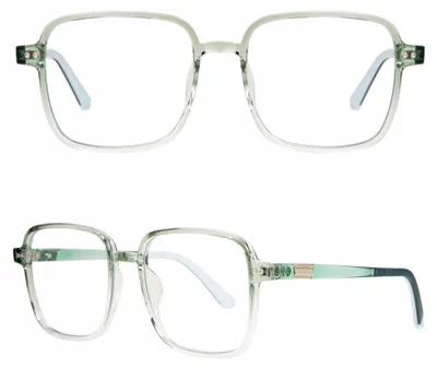 Produktbild von Theblogshop DONNA Damen Quadratisch Blaulichtfilter Grüne Brille