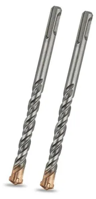 Productafbeelding van SDS Plus klopboormachinebit, 12 mm x 160 mm, 2 stuks. Betonboormachinebit met 4 hardmetalen snijbladen