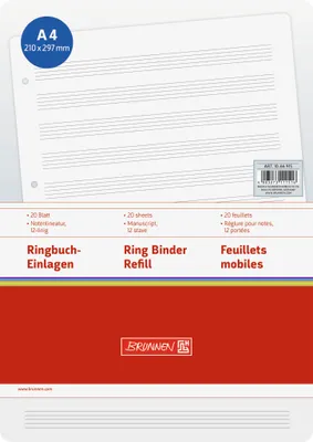 Obrázek produktu pro 10XBRUNNEN 1066915 RBE A4 20Bl. Noten