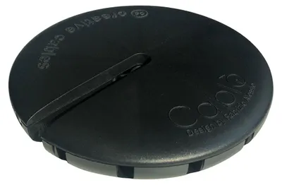 Immagine prodotto di Creative-Cables Kit Cablò Supporto per paralumi – (Nero, Ø 10 cm) – In plastica riciclata – Compatibile con cavi tessili Creative-Cables 0,75 mm