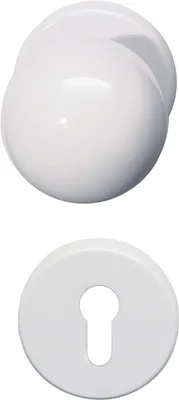 Produktbild von Hewi Rosetten-Drückergarnitur 111.23R / 123.23R / 305.23R / 306.23 PZ TS38,1-48mm reinweiß - 111R03.233 99