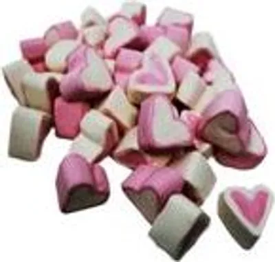 Zdjęcie produktu dla Serduszka bekonowe Marshmellow o słodkim waniliowo-truskawkowym smaku 125g