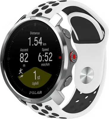 Produktbild von Strap-it Polar Grit X Sportarmband (Weiß/Schwarz)