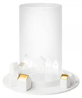 Produktbild von Räder Design Windlicht Blockkerzenhalter Lichterdorf