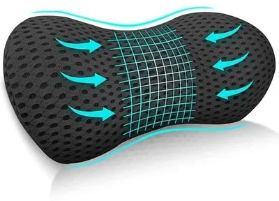 Zdjęcie produktu dla Poduszka lędźwiowa ergonomiczna pianka pamięć kształtu do pracy