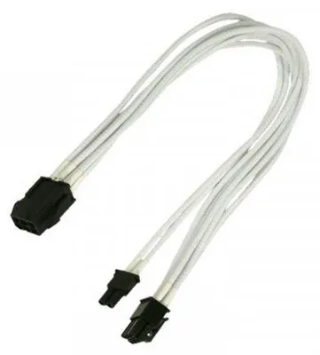 Productafbeelding van Nanoxia NXP683EW Kabel Nanoxia PCI-E 6- auf 6+2-Pin, 30 cm, Single, weiß