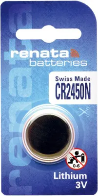 Immagine prodotto di Renata CR2450N 3V batteria a bottone in litio alimentazione