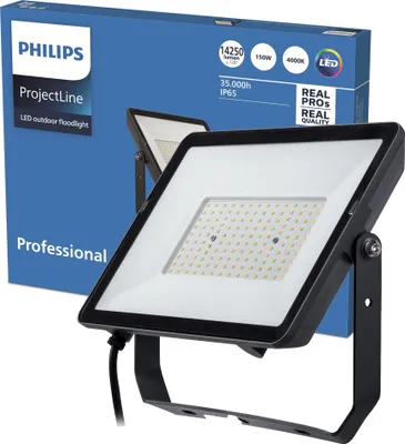 Obrázek produktu pro Philips Světlomet, Černá, IP65, Kov, I, Držák ve tvaru U, 150 W