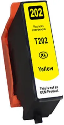 Image de Cartouche d'encre compatible 202 XL jaune pour Epson Expression Premium XP-6000, XP-6005, XP-6100, XP-6105