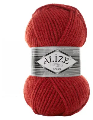 Strickgarn Strickwolle ALIZE SUPERLANA MAXI 36 rotbraun