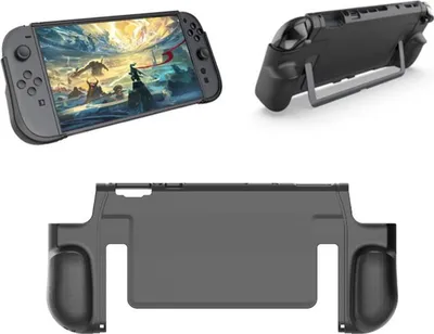 Produktbild von Für Nintendo Switch 2 Rutschfeste Integrierte TPU Schutz Hülle Cover Schwarz