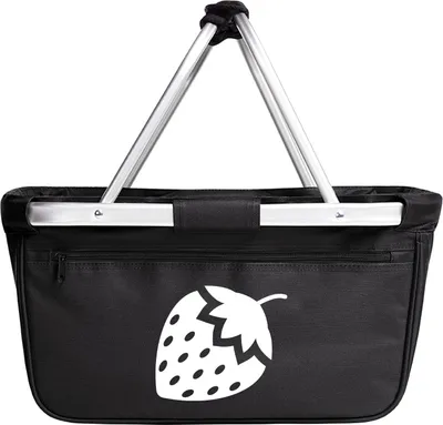 Produktbild von Huuraa Einkaufskorb Erdbeere Strawberry 20 Liter Black faltbarer Tragekorb Geschenkidee