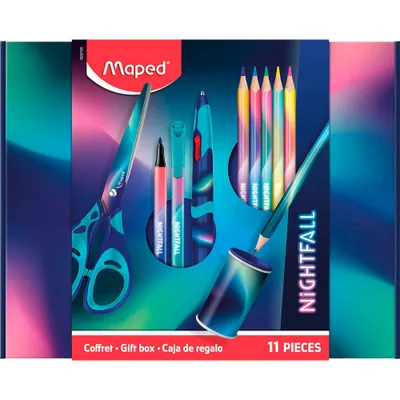 Image de Maped Boîte cadeau scolaire NIGHTFALL 11 pièces