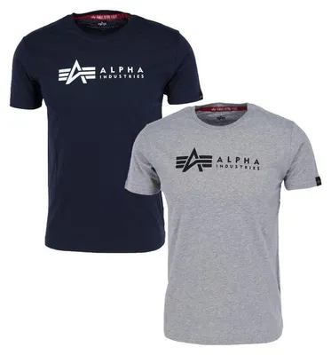 Produktbild von ALPHA INDUSTRIES ALPHA LABEL T 2 PACK Herren T-Shirt