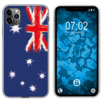 Produktbild von PhoneNatic Case kompatibel mit Apple iPhone 11 Pro Silikon-Hülle WM Australien M2