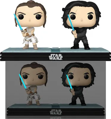 Produktbild von FUNKO POP! Moment Vinyl Figur Star Wars Rey und Kylo Ren 758 Special