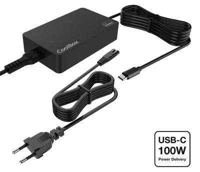 Imagen del producto de CoolBox Cargador Portátil GAN USB-C 100W