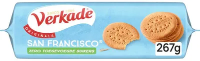 Immagine prodotto di Verkade San Francisco Zero Cookies 267g - Senza zucchero, a basso contenuto di calorie, ideale per i diabetici