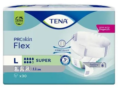Produktbild von Vorlage m.Hüftbund TENA Flex,PROskin Super L(3x30Stk),
