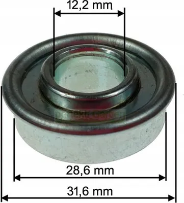 Image de 28,6 mm x 12,2 mm x 9,3 mm roulements universels pour tondeuse à gazon Roulements de roue Roulements à billes