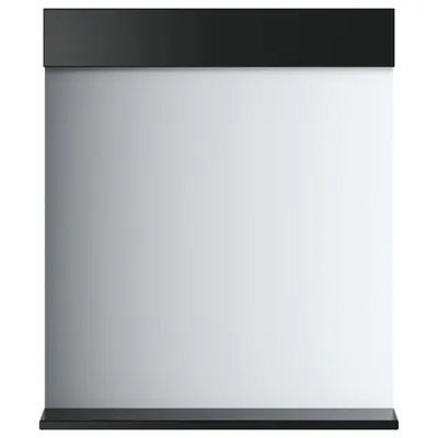 Produktbild von vidaXL Badspiegel mit Ablage BERG Schwarz 60x12x70 cm Massivholz