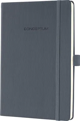 Produktbild von SIGEL CO658 Notizbuch Conceptum, Hardcover, ca. A5, kariert, dunkelgrau, 194 S.