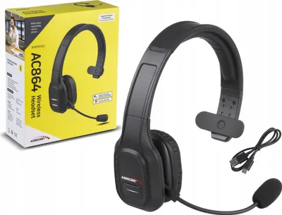 Produktbild von Kabellose Kopfhörer Call Center In-Ear Mit Mikrofon Schwarz Elevoc