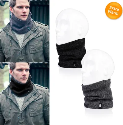 Produktbild von Thermo Schlauchtuch Nackenwärmer Schal Herren in Farbe schwarz
