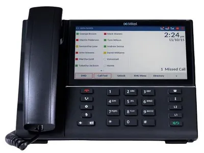 Obrázok produktu pre Mitel 6873 SIP, Káblový handset, Hlasitý odposluch, ID volajúceho, Čierna