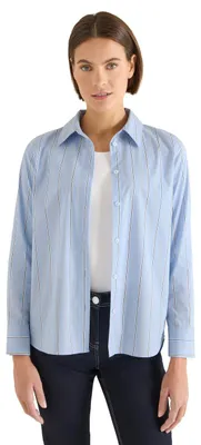 Productafbeelding van Cecil gestreepte blouse, kleur: Fountain Blue, maat: L