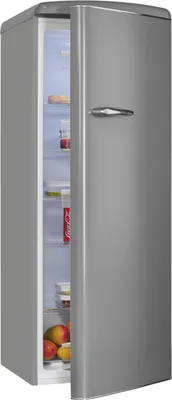 Produktbild von Exquisit Retro-Kühlschrank, ohne Gefrierfach, 229 Liter, groß, 5 Ablagen, RKS325-V-H-161E grau