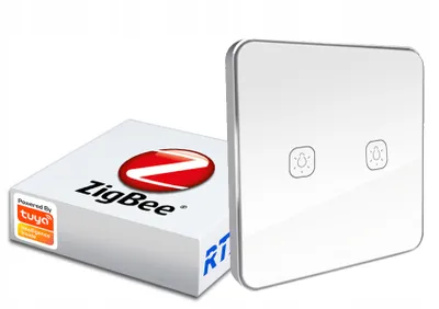Obrázok produktu pre Dotykové diaľkové ovládanie 2-kanálové ZigBee Tuya