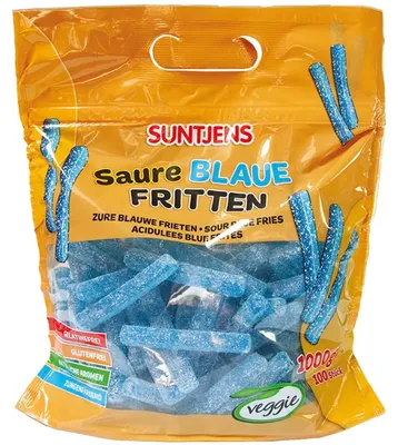 Produktbild von Suntjens Saure Blaue Fritten 100er