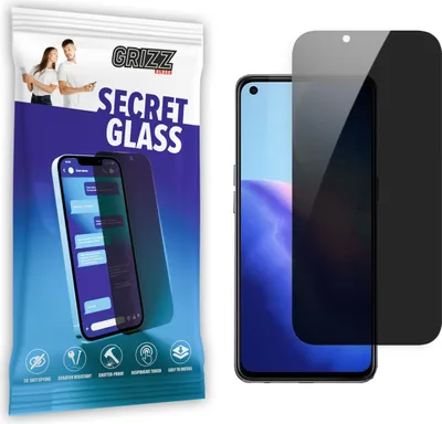 Zdjęcie produktu dla Ochraniacz ekranu GrizzGlass SecretGlass Privacy dla Oppo Reno5 5G - Czarny