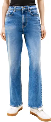 Productafbeelding van Tommy Jeans damesbroek Layla HR Slim STR BI0134, rechte model, denim, maat 24W / 32L, denim