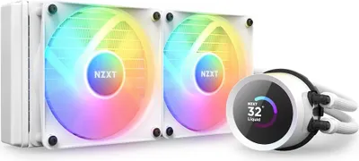 Produktbild von NZXT Kraken 240 RGB procesor All-in-one kvapalinový chladič 12 cm biely 1 ks