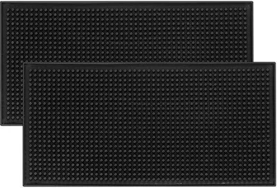 Obrázok produktu pre Čierna protiskluzová podložka pod kávový tamper, 15 x 30 cm