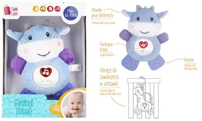 Obrázek produktu pro BamBam Krówka Muzyczna Zabawka Edukacyjna